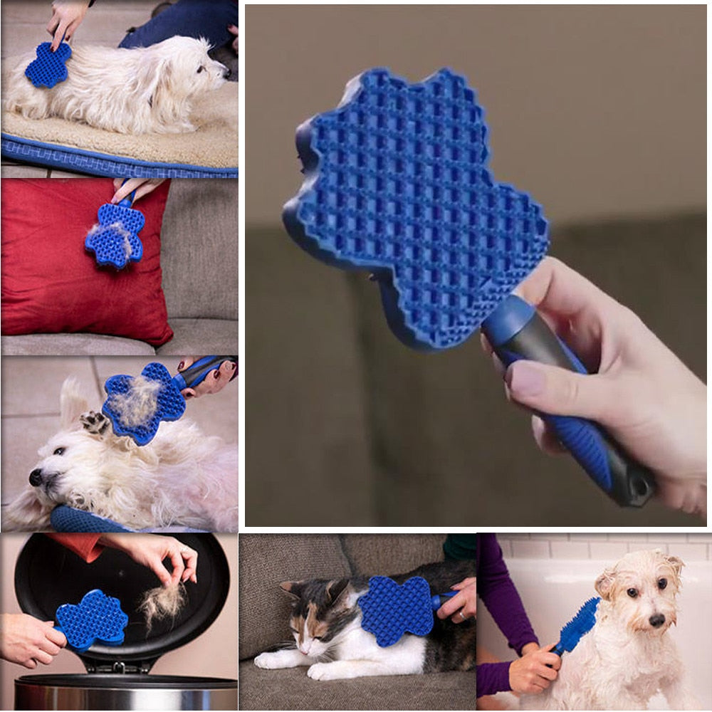Groom Glider Pet Hair Removal Brush for Cats and Dogs