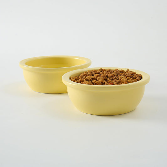 Ceramic Cat Bowls 360ml - Dishwasher Safe, Microwaveable