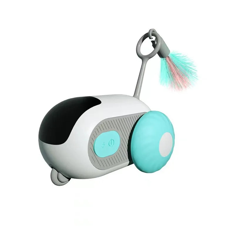Smart Cat Toy Car Interactive Cat Toy Ball Automatic Rolling Remote Control Toy Car Indoor Cat Accessories Pet Kitten Supplies