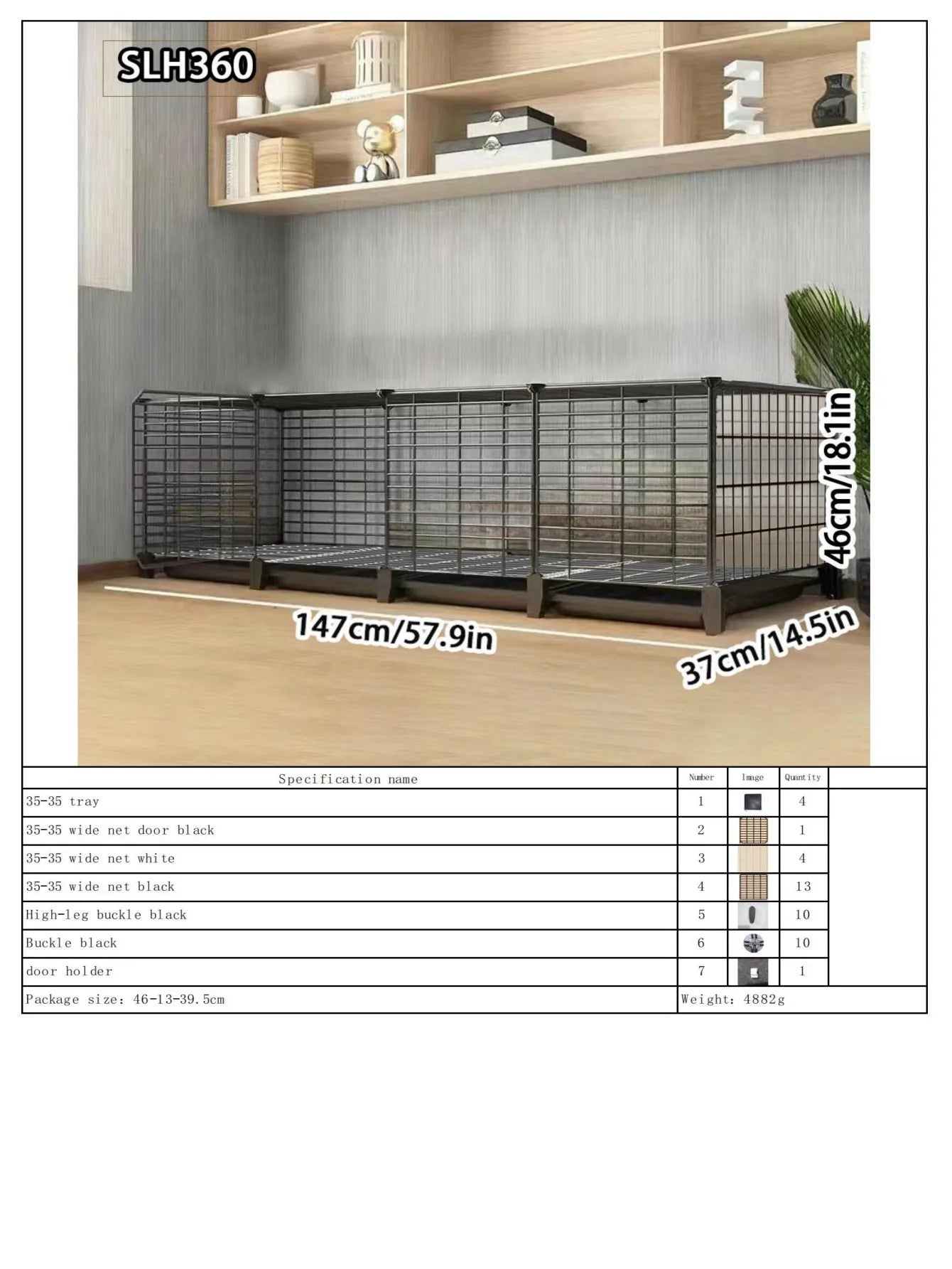 Large Indoor Rabbit Cage with Automatic Cleaning Toilet for Domestic Rabbits, Guinea Pigs, and Pet Rabbits