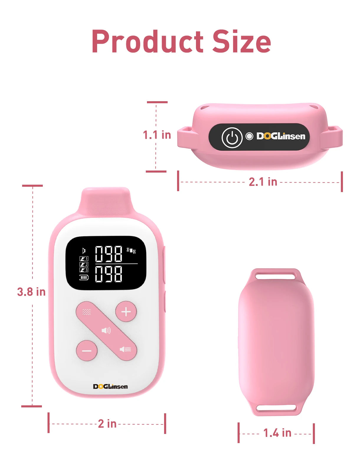 No Shock Dog Training Collar with Remote 2800Ft , Beep Vibration Safe Electric Training Collar Vibration Collar For All Dogs