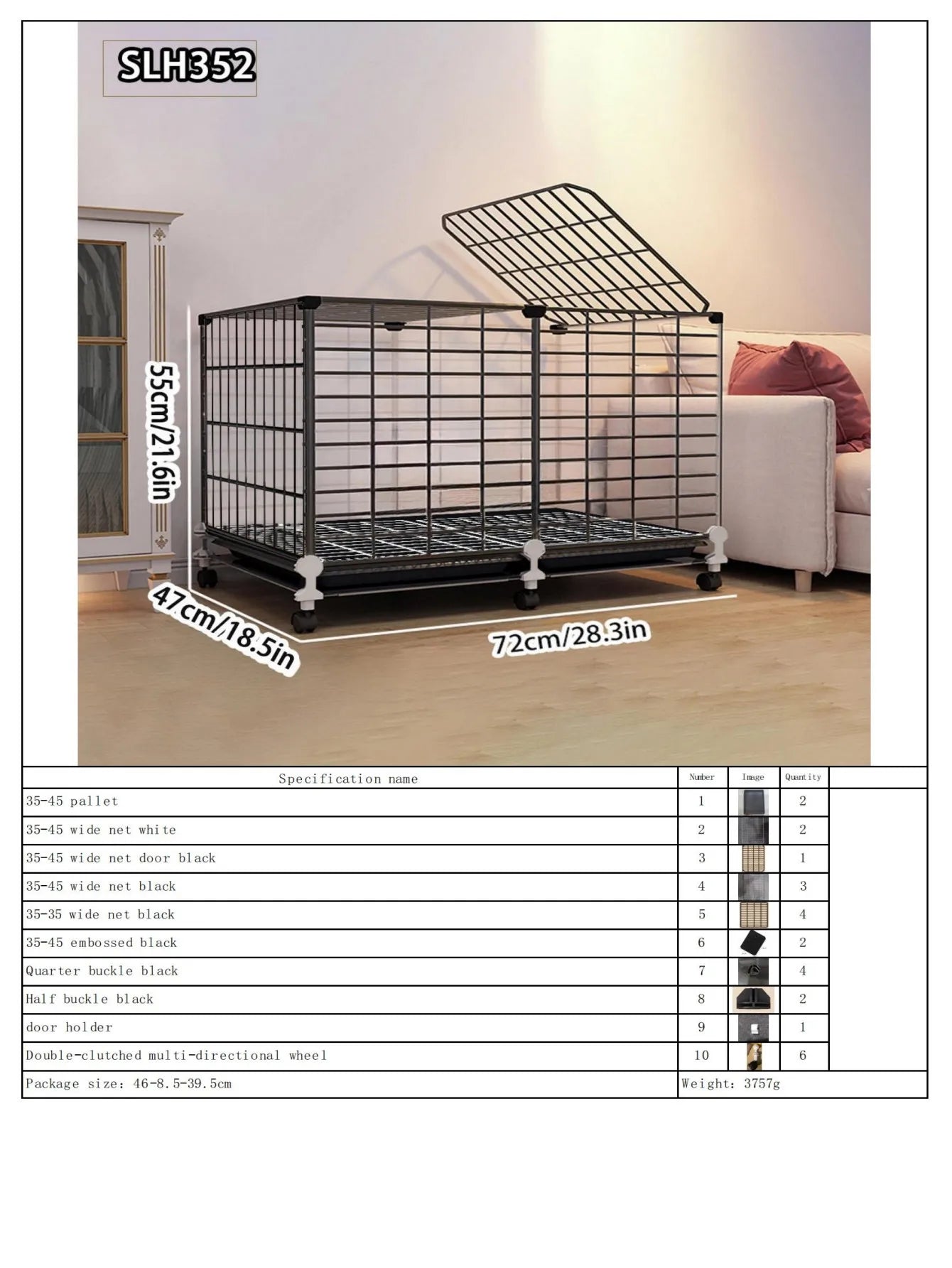 Large Indoor Rabbit Cage with Automatic Cleaning Toilet for Domestic Rabbits, Guinea Pigs, and Pet Rabbits