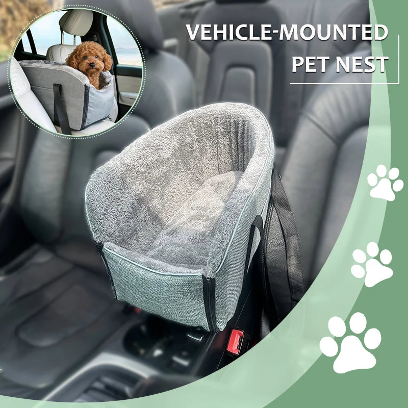 Pet Car Seat for Cats and Dogs, Car Dashboard Cat Bed, Car Seat Mat, Pet Travel Bag