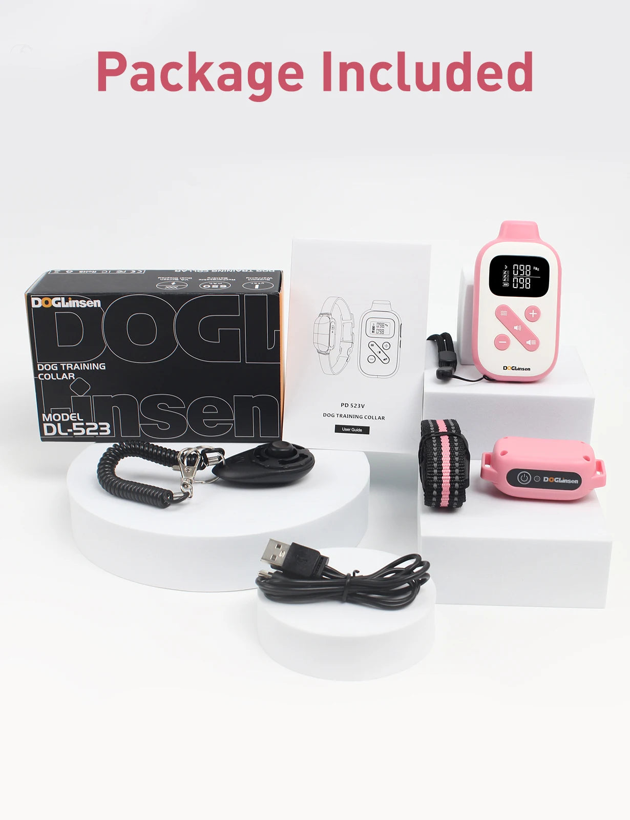 No Shock Dog Training Collar with Remote 2800Ft , Beep Vibration Safe Electric Training Collar Vibration Collar For All Dogs
